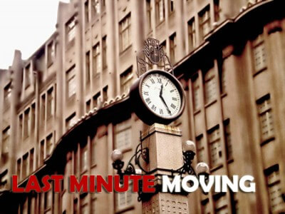 Last minute moving – how to handle it and stay alive