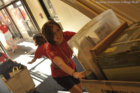 Freshman moving in.